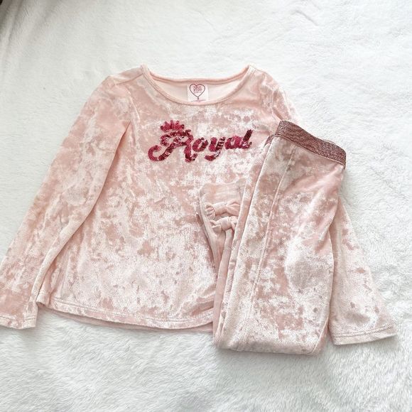 Garanimals 365 Kids Other - Garanimals 365 Kids Velour Tee/Leggings Set Pink